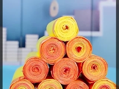 milieuvriendelijke gerecycleerde vuilniszak gemaakt van gerecycleerd plastic met trekstrengsluiting